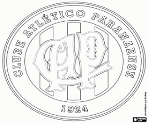 Colora Emblema dell'Atlético Paranaense