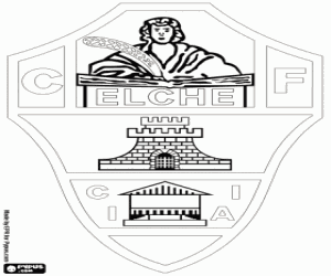 Colora Emblema dell'Elche CF