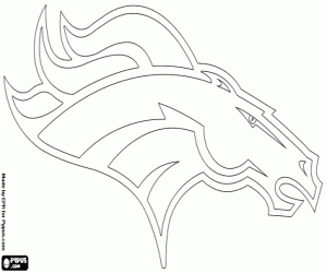 Colora Emblema di Denver Broncos