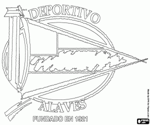 Colora Emblema del Deportivo Alaves