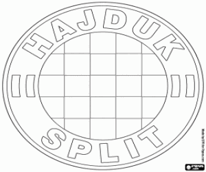 Colora Emblema di Hajduk Split