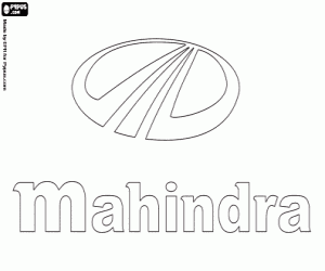 Colora Emblema del marchio Mahindra