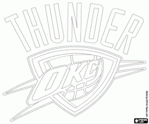 Colora Emblema di Oklahoma City Thunder
