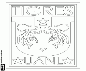 Colora Emblema del Tigres UANL