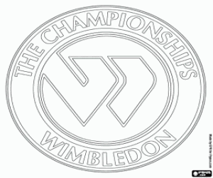 Colora Emblema del torneo di Wimbledon