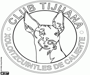 Colora Emblema del Xolos de Tijuana