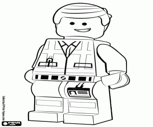 Colora Emmet Brickowski, operaio di Lego