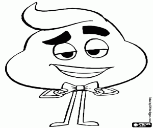 Colora Le emoji Poop, un carattere