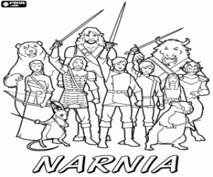 Colora Esercito di Narnia con armi pronte