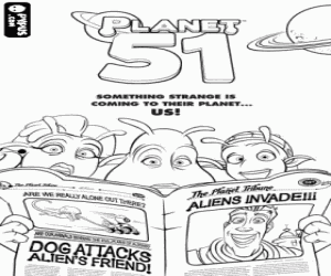 Colora Famiglia e il giornale di Planet 51