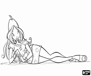 Colora La fatina Flora delle Winx Club