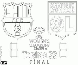 Colora FC Barcelona vs Olympique Lyon, finale