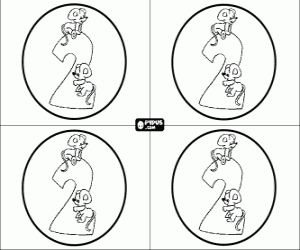 Colora Festa di compleanno di due anni, invito