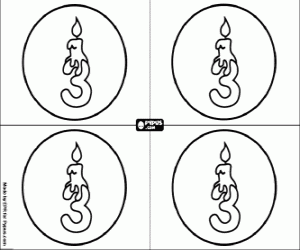 Colora Una festa di tre compleanno, invito