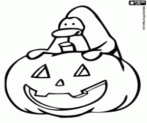 Colora Festa di Halloween da Club Penguin