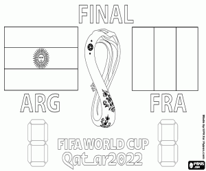 Colora Finale Coppa del Mondo FIFA Qatar 2022