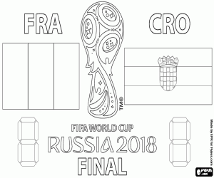 Colora Finale Coppa del mondo FIFA Russia 2018