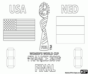 Colora Finale Mondiale calcio femminile Francia 2019
