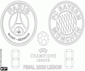 Colora Finale di UEFA Champions League 2019-2020