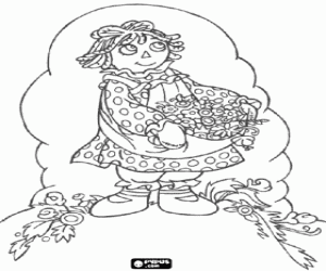 Colora Fiori della figlia, regalo per la mamma