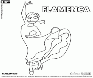 Colora Flamenca, un personaggio da Emoji