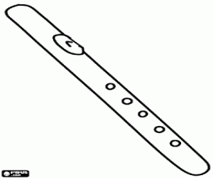 Colora Il flauto, strumento tradizionale