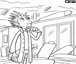 Colora Flint preoccupato per la sua invenzione