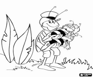 Colora Flip con Maya e Willy sulle braccia