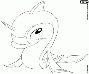 Colora Floatsam, un delfino di Neopets