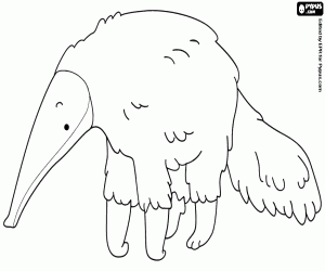 Colora Un formichiere, un mammifero