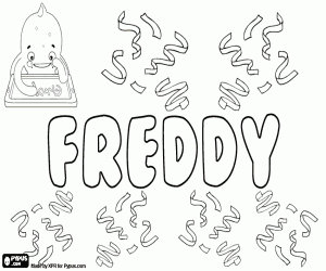 Colora Freddy, diminutivo in inglese