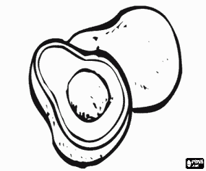 Colora Il frutto dil avocado