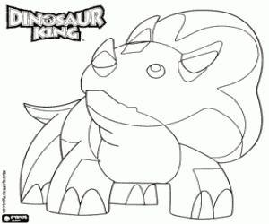 Colora Gabu, triceratopo di Dinosaur King