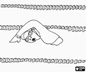 Colora Una gara di nuoto