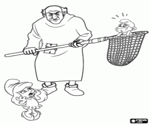 Colora Gargamella, Grande Puffo e Puffetta