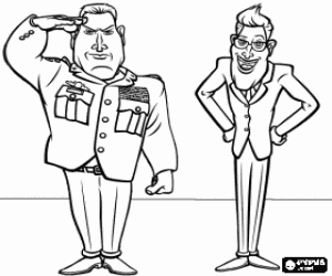 Colora Generale Monger e il Presidente