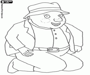 Colora Il giardiniere, la piccola principessa