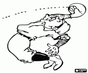 Colora Giocatore difensivo di baseball