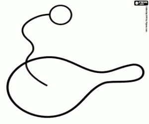 Colora Gioco individuale con racchetta