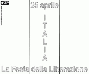 Colora La giornata nazionale italiana