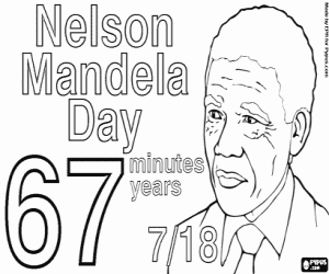 Colora Giornata di Nelson Mandela