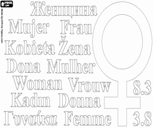 Colora Il giorno della donna