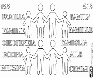 Colora Il giorno della famiglia