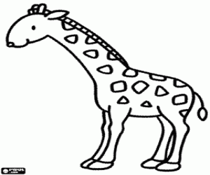 Colora Giovane giraffa