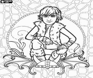 Colora Il giovane vichingo Hiccup