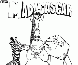 Colora Gli animali del Madagascar