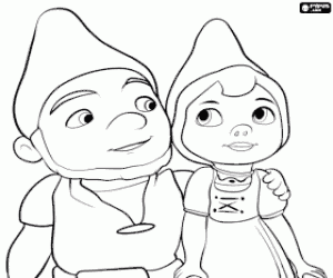 Colora Gli gnomi Gnomeo e Giulietta