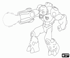 Colora Un Gormiti del vulcano, Bombos