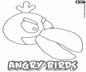 Colora Green Bird, uccello di Angry Birds