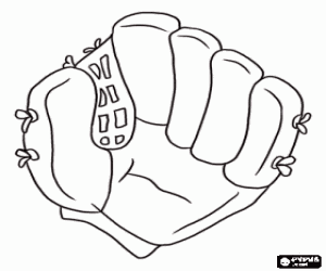 Colora Guanto di baseball